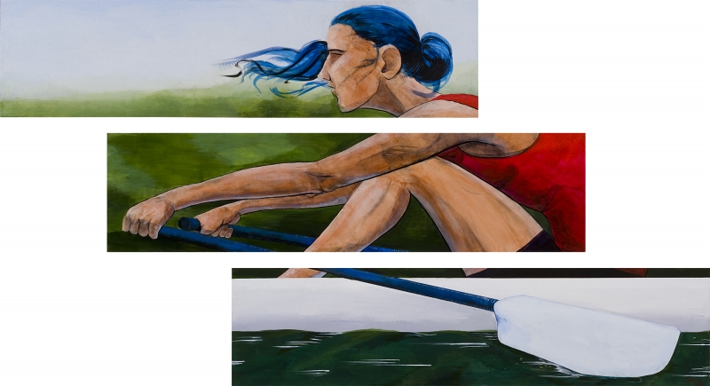 Town Lake Rower by artist Douglas Brown